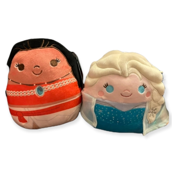 Disney Princesses Moana and Elsa 5" Squishmallows - Picture 1 of 6